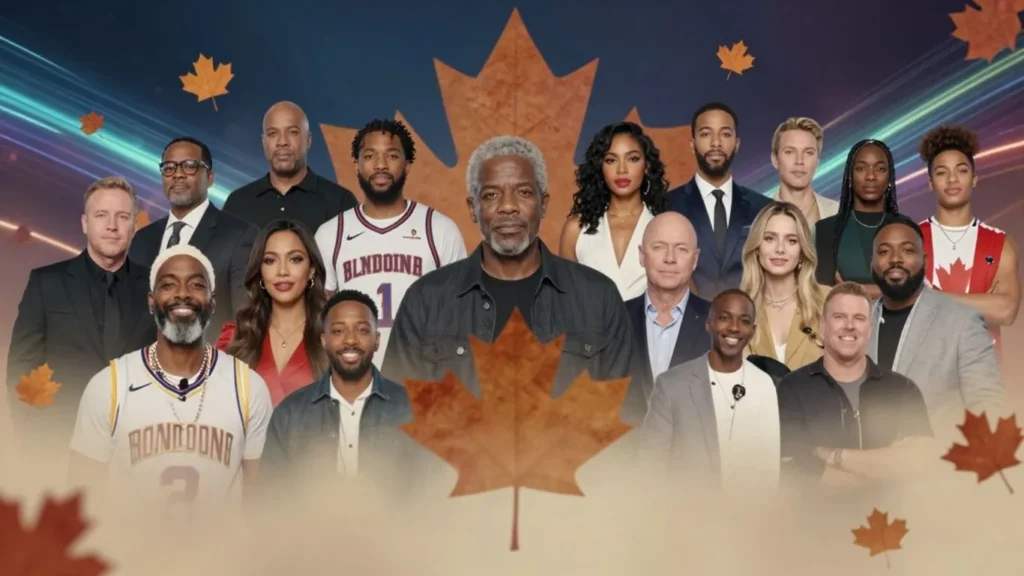 Canada IPTV Subscription providers guide with entertainment icons.